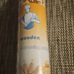 Wooden Embossing Rolling Pin
